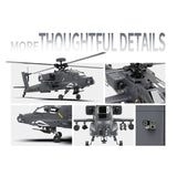 Apache GPS Helicopter F11-S AH64 1/32 Scale 2.4G 6CH RC Dual-Axis Co-Drive Flybarless 6G/3D Stunt