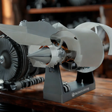 1/24 Scale A38X Turbofan Engine Model Kit - Build Your Own Functional Turbofan Engine