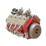 Small-block 44CC 1/6 Scale Water-Cooled Flathead 4-Stroke V8 Gasoline Engine Model Kit with Internal Combustion Function