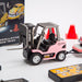 RC Forklift Remote Control with Flatbed Trailer Pullback Car 1/64 Scale 2.4G Kids Toy