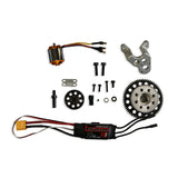 60cc Inline Twin-Cylinder Four-Stroke Air-Cooled Gasoline Engine Model with Electric Starter for Fixed-Wing RC Airplanes