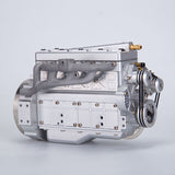 17.5cc Flathead Inline 4 Cylinder 4 Stroke Water-Cooled Gasoline Engine Model for RC Car Ship Airplane