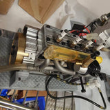 17.5cc Flathead Inline 4-Cylinder 4-Stroke Water-Cooled Gasoline Engine for RC Cars, Ships, and Airplanes