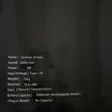 Turbo Jet Engine Desktop Fan High-Speed Cooling with Futuristic Design