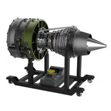 Turbofan Engine Model Kit that Works - Build Your Own Turbofan Engine - 1/10 Full Metal Dual-Spool Turbofan Engine Aircraft Jet Engine Model 1000+Pcs