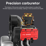 Flat-four FS-B400 14cc Engine Horizontal Opposed 4 Cylinder 4 Stroke Nitro H4 Engine Model Kit