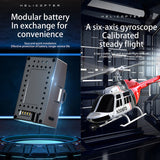 1/33 Scale BELL 206 Helicopter 2.4G 6CH Single-Rotor Gyroscopic RC Flying Aircraft Model
