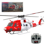 E2 UH-1Y 2.4G 6CH Dual Brushless Direct Drive RC Rescue Simulation Helicopter with Lidar Positioning