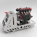L4 Engine GS-L4 36cc DOHC Inline 4 Cylinder 4 Stroke Water-Cooled RC Gasoline Engine Model - Speeds Up to 12,000rpm