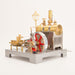 Full Metal Stationary Steam Engine Model Kit with Generator and Street Lamp