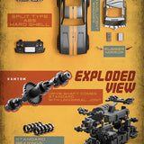 1/32 Scale 2.4G 4WD Remote Control Drift Car with LED Lights