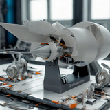 1/24 Scale A38X Turbofan Engine Model Kit - Build Your Own Functional Turbofan Engine