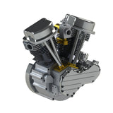 9cc V-Twin V2 Engine 4-Stroke Dual Black Cylinder Air-Cooled Motorcycle Gasoline Engine
