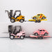 RC Forklift Remote Control with Flatbed Trailer Pullback Car 1/64 Scale 2.4G Kids Toy