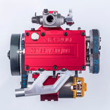 8.6cc Inline 2-cylinder 4-stroke Water-cooled Electric Start Nitro Engine for 1:8 RC Car Model