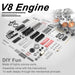 28cc Nitro V8 Engine Model Kit - Build a Functional V8 Engine - Working V8 Engine Model