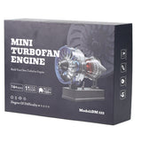 Mini Turbofan Engine Kit that Works - DIY Metal Electric Jet Engine with Visible Mechanics for STEM Education