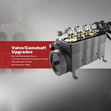 14CC Inline 4 Cylinder 4 Stroke OHC L4 Water-cooled Gasoline Engine Model for RC Cars, Ships, and Airplanes