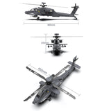 Apache GPS Helicopter F11-S AH64 1/32 Scale 2.4G 6CH RC Dual-Axis Co-Drive Flybarless 6G/3D Stunt