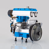 8.6cc Inline 2-cylinder 4-stroke Water-cooled Electric Start Nitro Engine for 1:8 RC Car Model