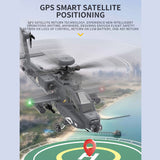 Apache GPS Helicopter F11-S AH64 1/32 Scale 2.4G 6CH RC Dual-Axis Co-Drive Flybarless 6G/3D Stunt