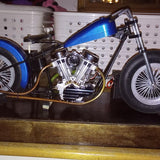 V2 Engine V-twin 2-Cylinder 4-Stroke Air-Cooled Gasoline Engine Motorcycle RC Model - Panhead & Shovelhead Collection