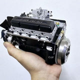 Small-block 44CC 1/6 Scale Water-Cooled OHV 4-Stroke V8 Gas Engine Internal Combustion Model - Build Your Own Functional V8 Engine