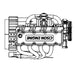 17.5cc Mini OHV Inline 4 Cylinder 4 Stroke Water-cooled L4 RC Gasoline Engine Model - Speed Up to 8,000rpm
