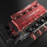 14cc Inline 4 Cylinder Four-stroke Water-cooled Nitro Engine Model for 1:8 1:10 RC Car Ship Airplane