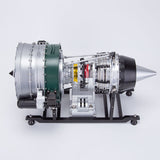 Turbofan Engine Model Kit that Works - Build Your Own Turbofan Engine - 1/10 Full Metal Dual-Spool Turbofan Engine Aircraft Jet Engine Model 1000+Pcs