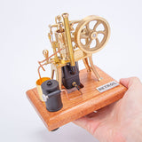 1/12 Scale Hot Air Pumping Engine Model Water-cooled Stirling External Combustion Engine Mechanical Toy Set