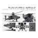 Apache GPS Helicopter F11-S AH64 1/32 Scale 2.4G 6CH RC Dual-Axis Co-Drive Flybarless 6G/3D Stunt