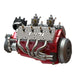 Small-block 44CC 1/6 Scale Water-Cooled Flathead 4-Stroke V8 Gasoline Engine Model Kit with Internal Combustion Function