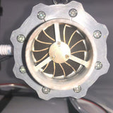 Miniature Turbofan Engine Model Precision-Crafted with Removable and Maintainable Jet Engine Featuring Liquid Gas Combustion