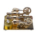 Paratactic 4 Cylinder Hot Air Stirling Engine Model Mini Electric Generator with Light Bulb and Voltmeter - STEM Toy