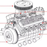 V8 Engine FS-V800WGPC 28cc OHV Gasoline Engine - Assemble Your Own V8 Engine - Functional V8 Engine Model Kit