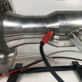 Miniature Turbofan Engine Model Precision-Crafted with Removable and Maintainable Jet Engine Featuring Liquid Gas Combustion