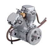 9cc V2 Engine V-Twin Dual Cylinder 4-Stroke Air-Cooled Gasoline Engine for Motorcycle RC Model