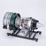 Turbofan Engine Model Kit that Works - Build Your Own Turbofan Engine - 1/10 Full Metal Dual-Spool Turbofan Engine Aircraft Jet Engine Model 1000+Pcs