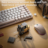 RC Forklift Remote Control with Flatbed Trailer Pullback Car 1/64 Scale 2.4G Kids Toy