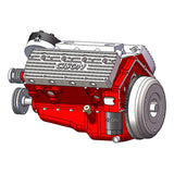 Small-block 44CC 1/6 Scale Water-Cooled Flathead 4-Stroke V8 Gasoline Engine Model Kit with Internal Combustion Function