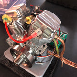 9cc V2 Engine V-Twin Dual Cylinder 4-Stroke Air-Cooled Gasoline Engine for Motorcycle RC Model