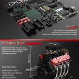V8 Engine FS-V800WGPC 28cc OHV Gasoline Engine - Assemble Your Own V8 Engine - Functional V8 Engine Model Kit