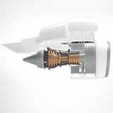 NTR-900 1/30 Turbofan Engine Model Kit - Build a Functional Turbofan Engine - Working Jet Engine with 150 Pieces