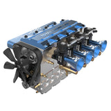 14cc Inline 4 Cylinder Four-stroke Water-cooled Nitro Engine Model for 1:8 1:10 RC Car Ship Airplane
