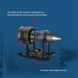Turbofan Engine Model Kit that Works - Build Your Own Turbofan Engine - 1/10 Full Metal Dual-Spool Turbofan Engine Aircraft Jet Engine Model 1000+Pcs