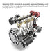 L4 Engine GS-L4 36cc DOHC Inline 4 Cylinder 4 Stroke Water-Cooled RC Gasoline Engine Model - Speeds Up to 12,000rpm