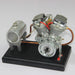 9cc V2 Engine V-Twin Dual Cylinder 4-Stroke Air-Cooled Gasoline Engine for Motorcycle RC Model