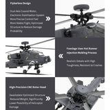 Apache GPS Helicopter F11-S AH64 1/32 Scale 2.4G 6CH RC Dual-Axis Co-Drive Flybarless 6G/3D Stunt