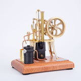 1/12 Scale Hot Air Pumping Engine Model Water-cooled Stirling External Combustion Engine Mechanical Toy Set